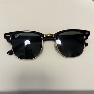 Ray-Ban Classic Black and Gold Sunglasses